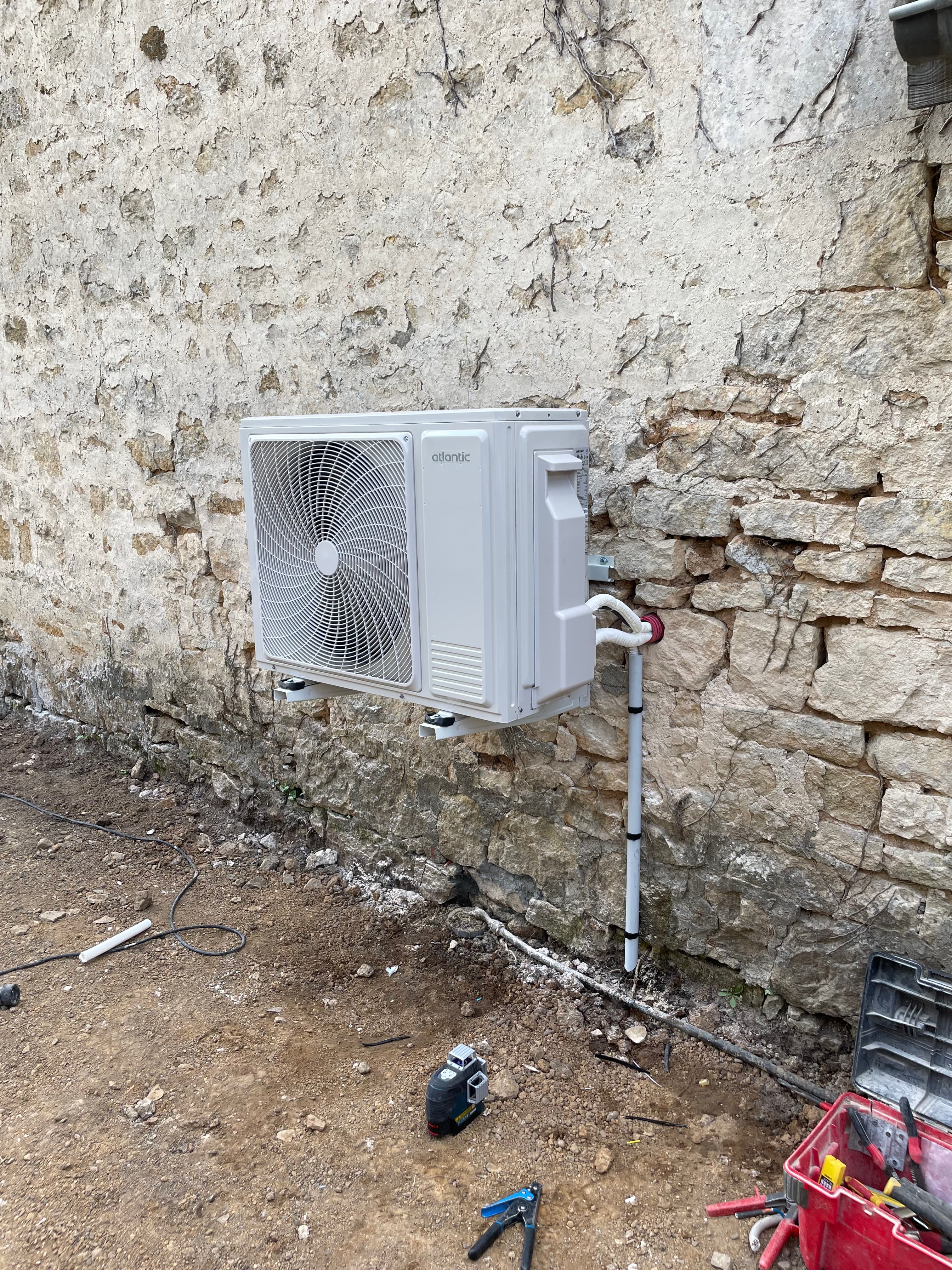 Installation groupe extérieur pompe à chaleur